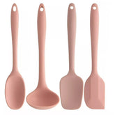 Conjunto De 4 Talheres De Silicone Utensílio De Cozinha Ou